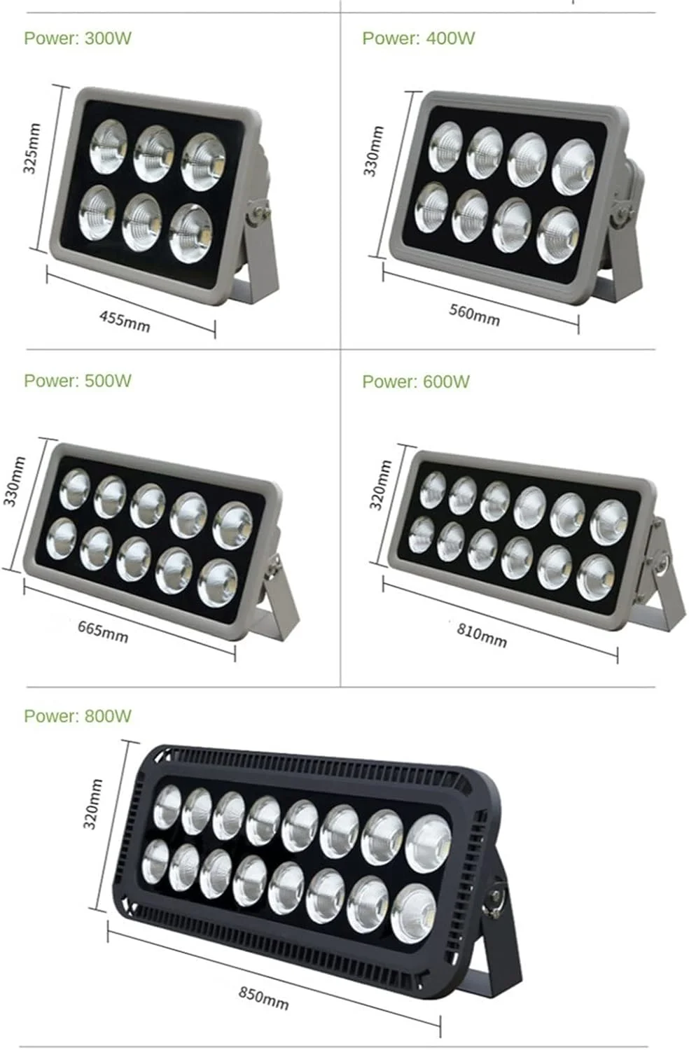 چراغ های سیلابی بیرونی چراغ های دیواری ضد آب چراغ های پروژکتور بازتابنده LED مدرن ضد آب چراغ های سیلابی بیرونی (سفید گرم، 100 وات)