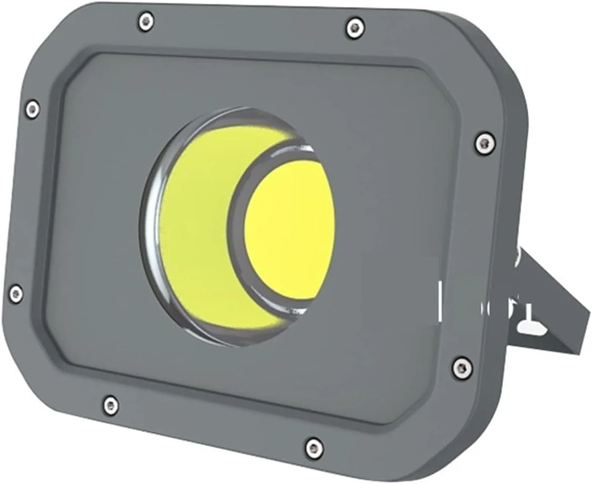 چراغ های سیلابی LED فوق العاده روشن جدید برای فضای باز، ضد آب، نورافکن LED، روشنایی فضای باز استادیوم پارک (سفید گرم 3000K، 50W)