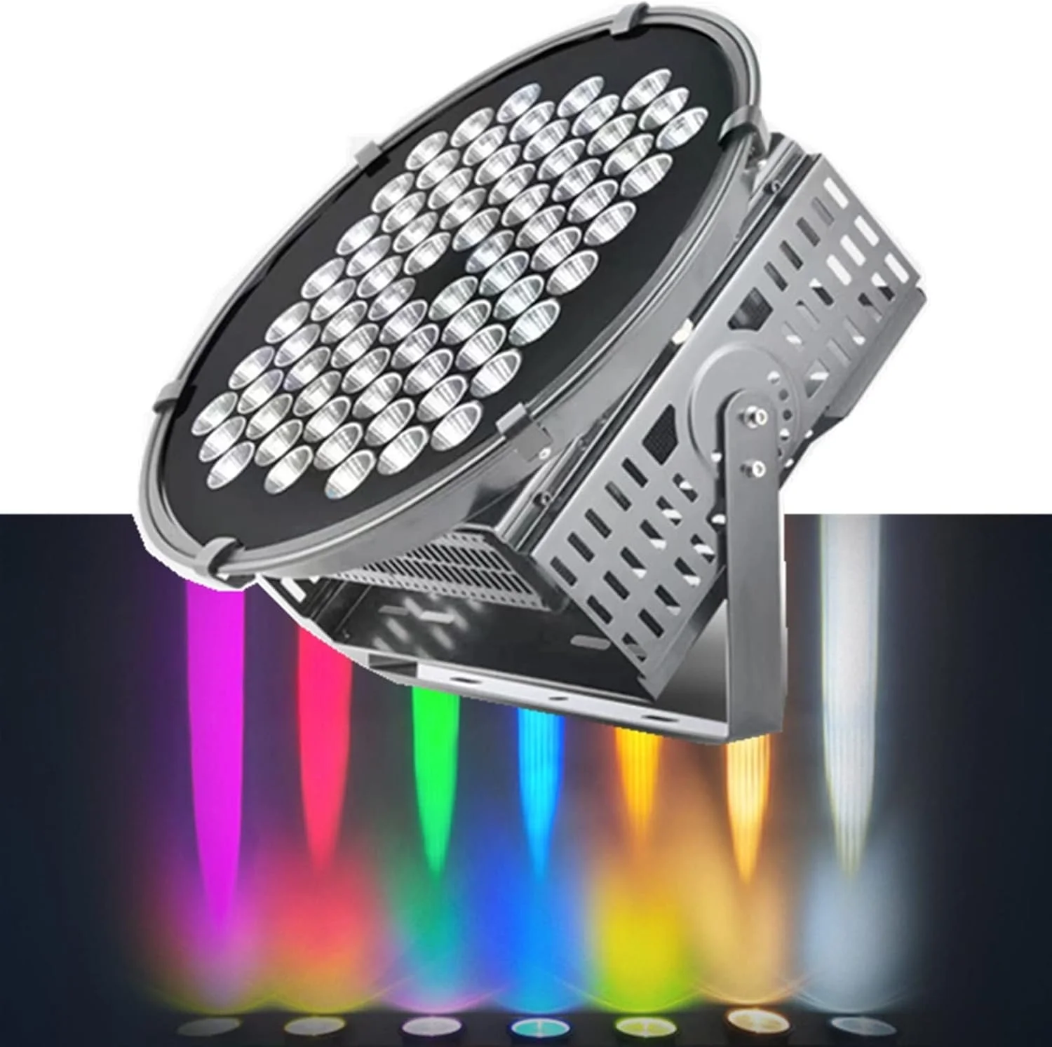 چراغ های سیلابی فضای باز نور LED خیره کننده در ارتفاع بالا نورافکن چراغ خیابانی رنگارنگ کانال فضای باز پارکینگ حیاط خلوت تیر چراغ خیره کننده (سفید، 400 وات)
