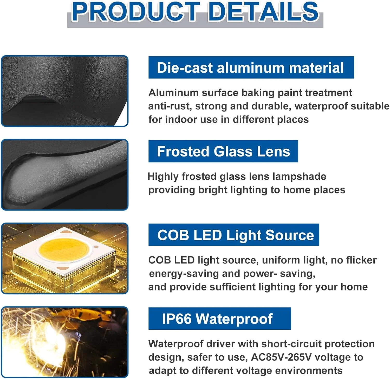 چراغ های LED عرشه 3 وات Aiwewin، چراغ راه پله نرده ای منظره، بدنه آلومینیومی دایکاست 12 ولت AC/DC، بسته 12 عددی نورپردازی تاکیدی برای حیاط خانه و باغ