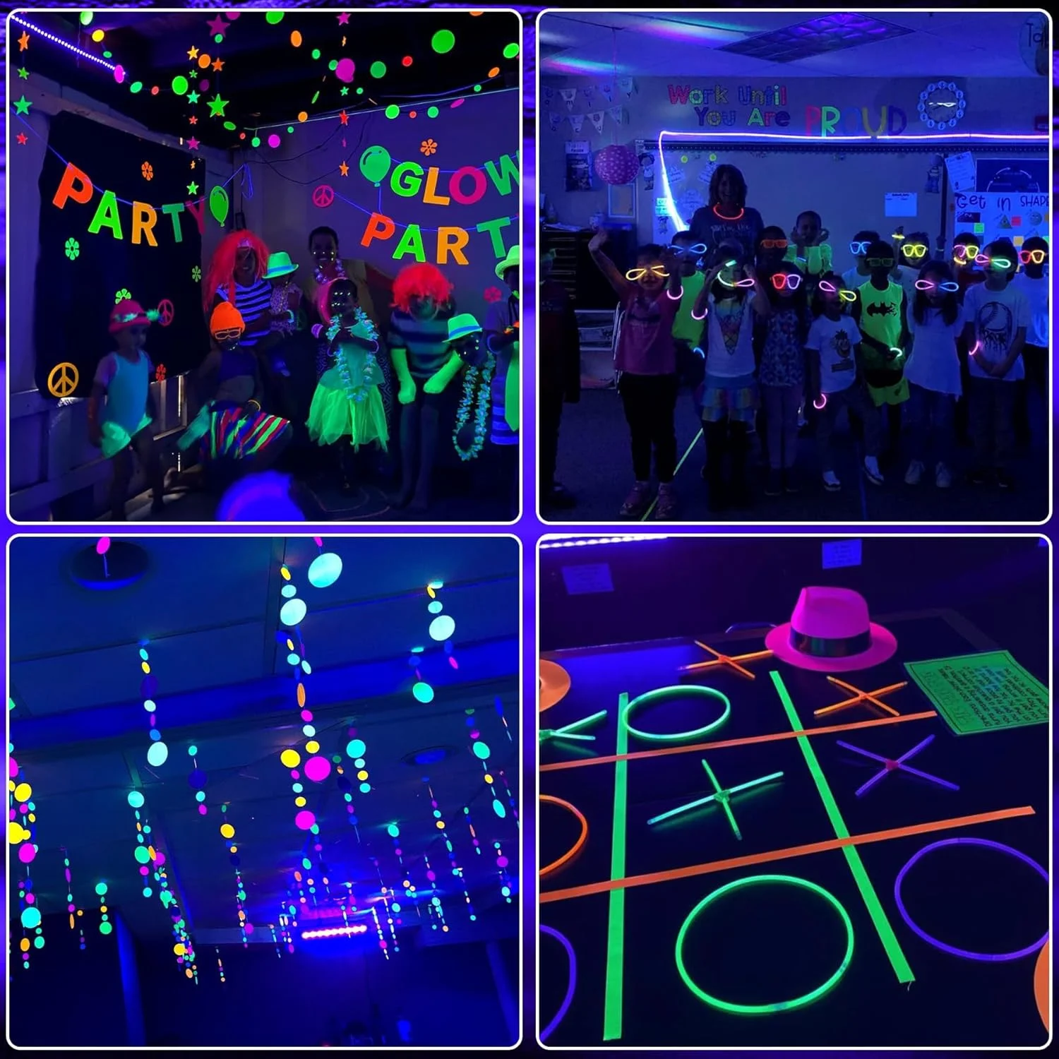 نورافکن ال ای دی فرابنفش 50 وات، نور سیاه 395nm-400nm، ضد آب IP66، نورافکن فرابنفش مناسب برای نورپردازی صحنه، مهمانی های داخلی و خارجی، نورپردازی فضای باز، دکوراسیون هالووین، 2 عدد