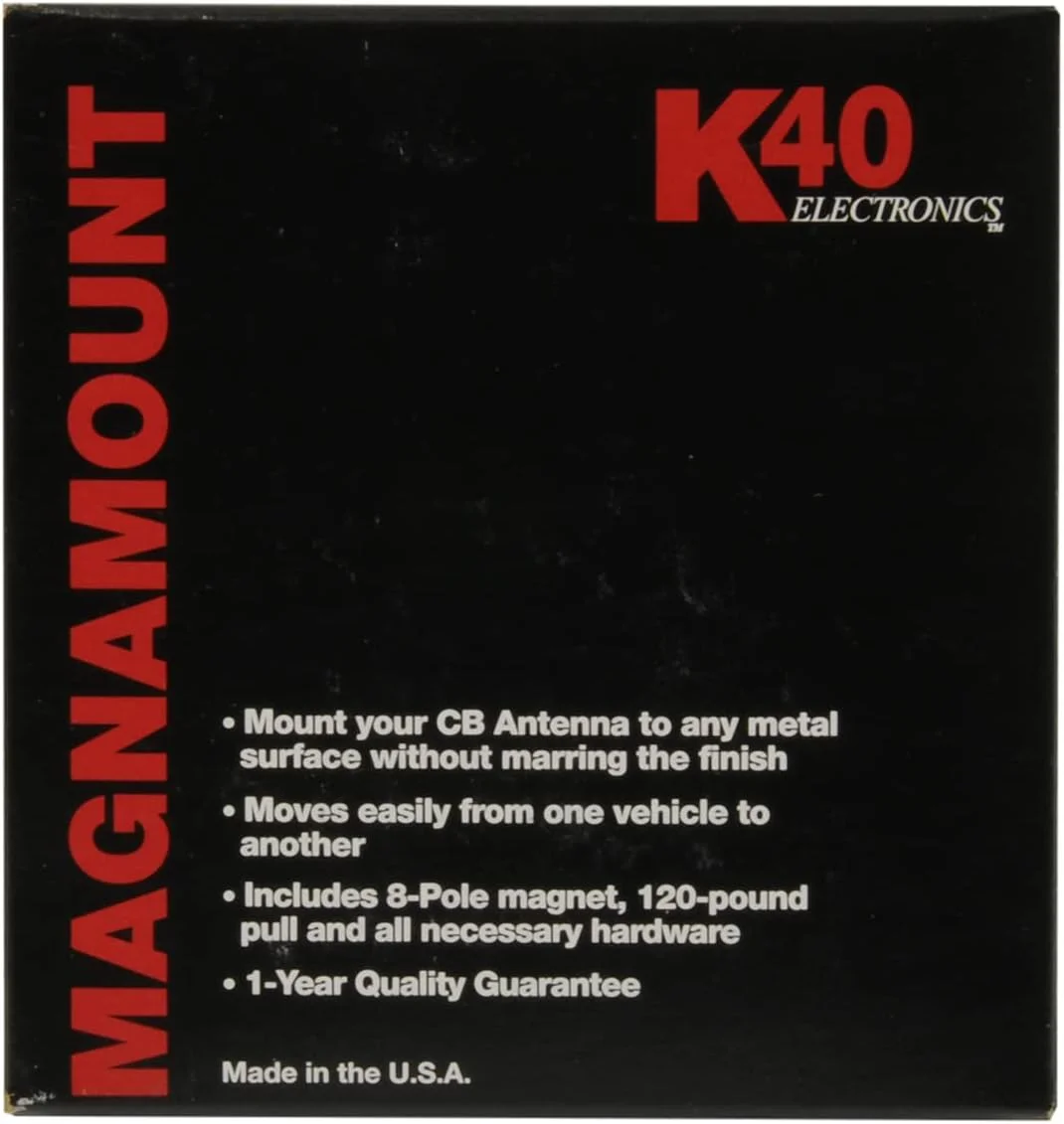 پایه آنتن CB مگنتی مشکی K40 مدل M-40