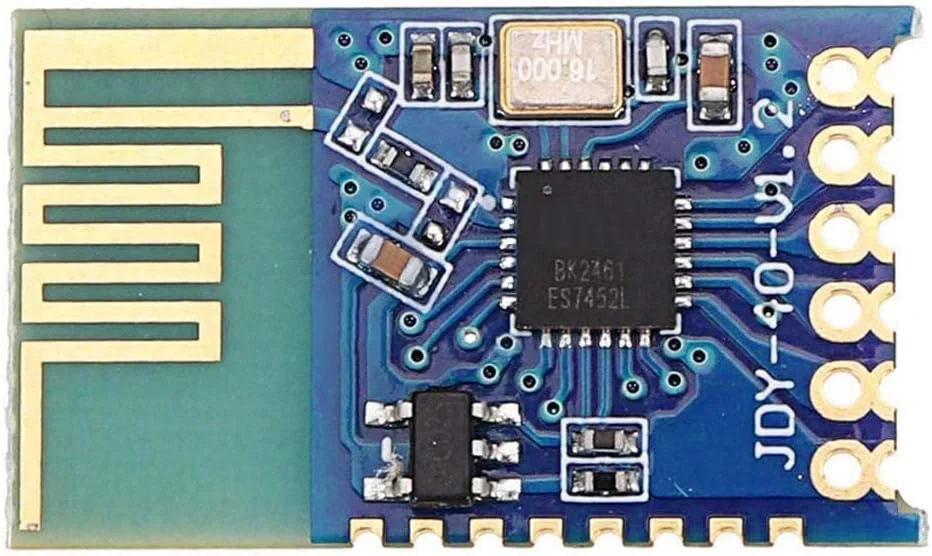 ماژول برد سطح بالا و پایین دو کاناله صوتی استریو بلوتوث مینی آنتن BLE مدل JDY-62، مدل JDY-40 (تعداد 1 عدد)