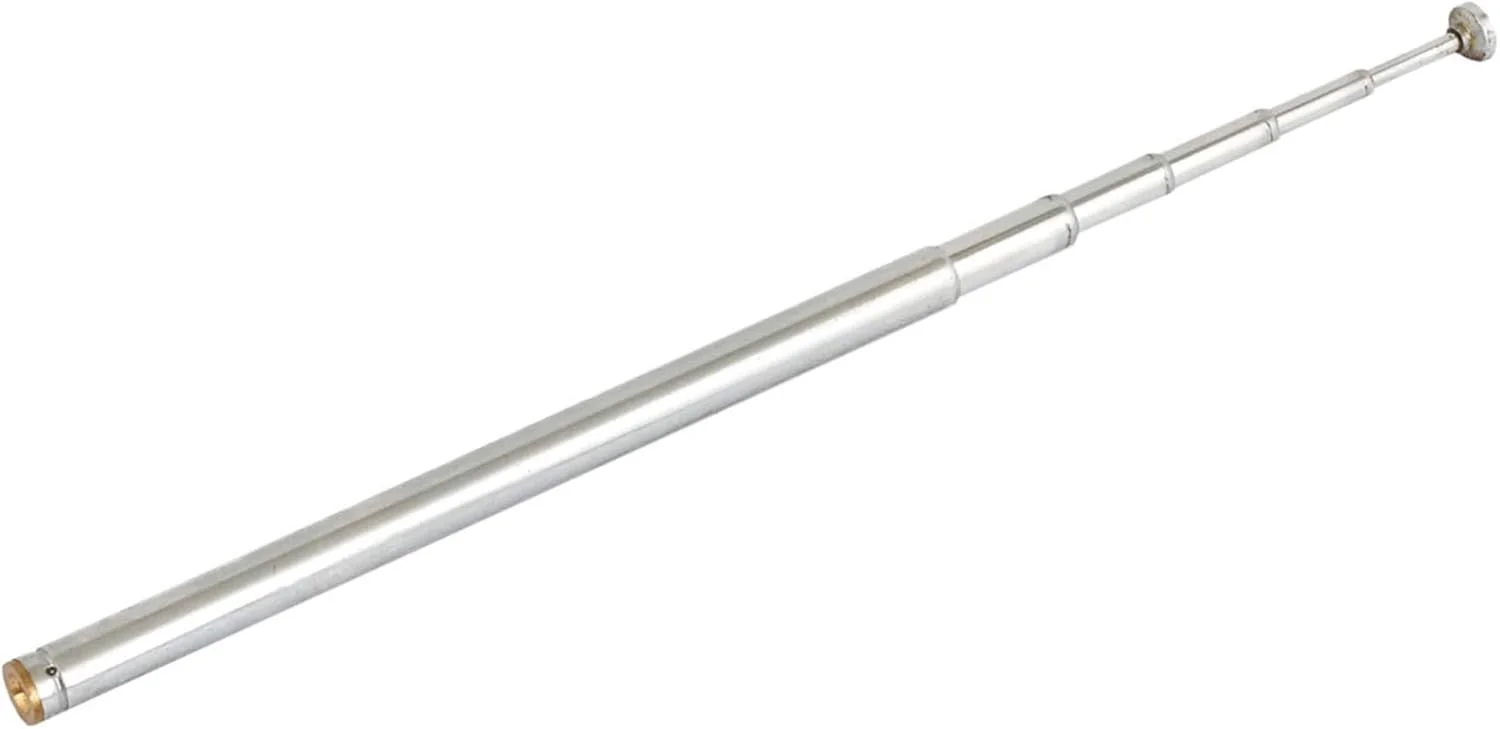 آنتن تلسکوپی 6 قسمتی رادیو FM و تلویزیون INFINAUTO با رزوه مادگی 2 میلی‌متری و طراحی شیک، طول 480 میلی‌متر