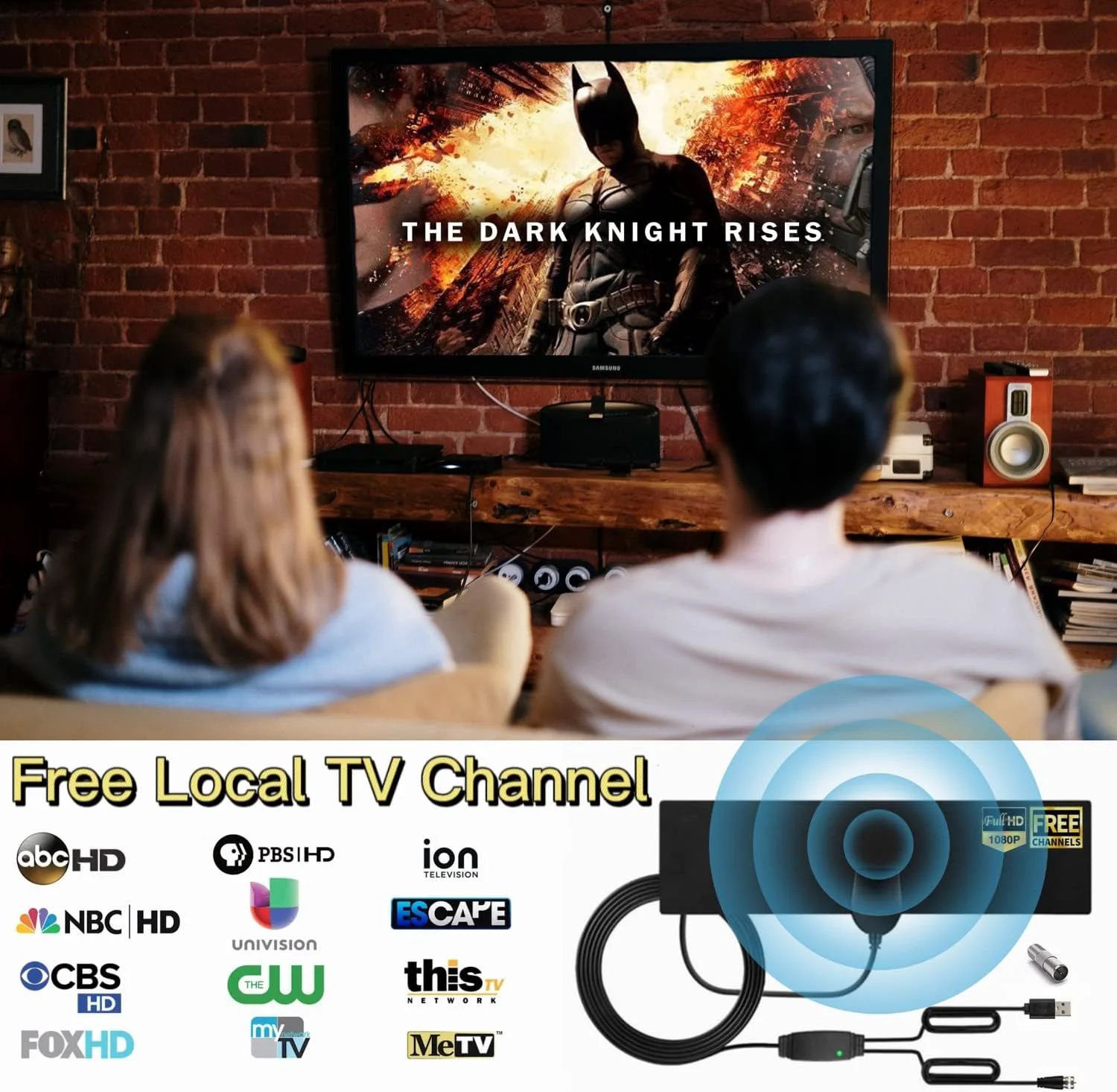 آنتن تلویزیون برای تلویزیون هوشمند - HDTV تقویت شده. سازگار با پرینترهای Officejet 6500 6000 7000 7500 6500A 7500A. بسته 4 عددی (مشکی، فیروزه ای، سرخابی، زرد)