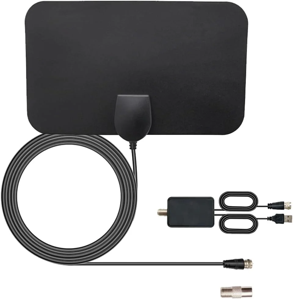 آنتن تلویزیون HD داخلی با برد بیش از 250 مایل به همراه تقویت کننده سیگنال، کانال های 4K Ultra HD و نصب آسان