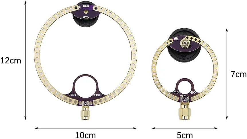 بسته 2 عددی آنتن گیرنده فعال موج کوتاه 400M 470MHz UHF VHF FM UV برای HFDY Malahiteam DSP2