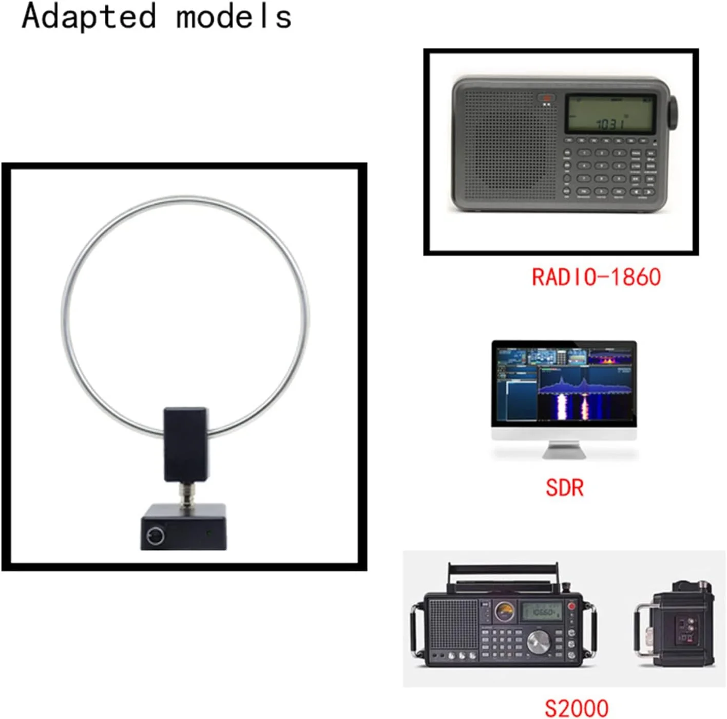 آنتن رادیویی موج کوتاه Hilitand، آنتن حلقه ای فولادی ضد زنگ رادیویی موج کوتاه 3 تا 30 مگاهرتز، آنتن گیرنده فعال حلقه ای موج کوتاه، آنتن های رادیویی