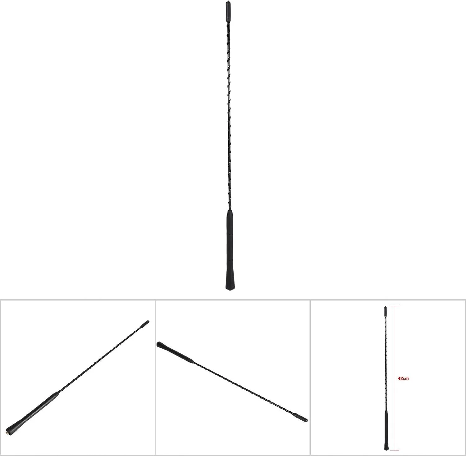 آنتن سقفی خودرو یونیورسال Haofy، آنتن رادیویی 9 یا 16 اینچی، پلاستیک ABS مقاوم در برابر آب و هوا، جایگزین برای دریافت سیگنال FM AM (16 اینچ)