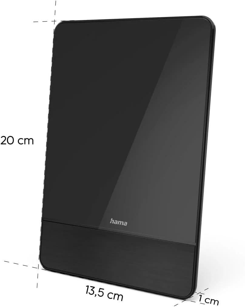 آنتن داخلی هاما مدل Pro برای DAB+، DAB، DVB-T2، VHF، اکتیو، با تقویت خودکار