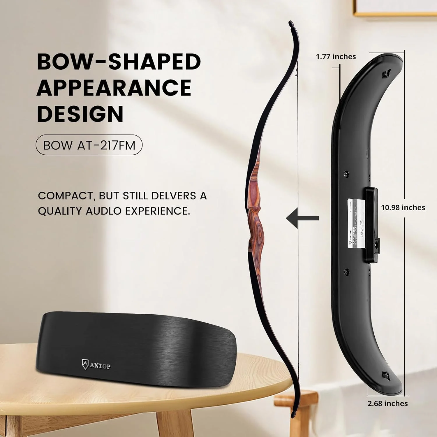 آنتن رادیویی FM تقویت شده Antop، آنتن AM FM برای گیرنده استریو داخلی آنتن رادیویی FM تقویت شده Antop، آنتن AM FM برای گیرنده استریو داخلی