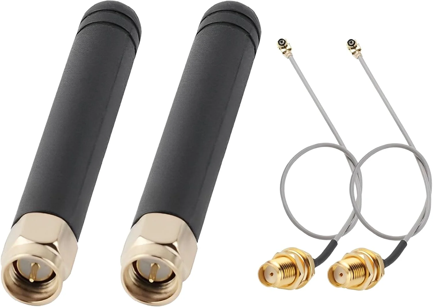 آنتن LoRa گیک استوری 2 عددی 915MHz 2DBI با کانکتور U.FL IPEX به SMA برای برد Lora ESP32 Lora32u4 II WiFi Lora32 15cm