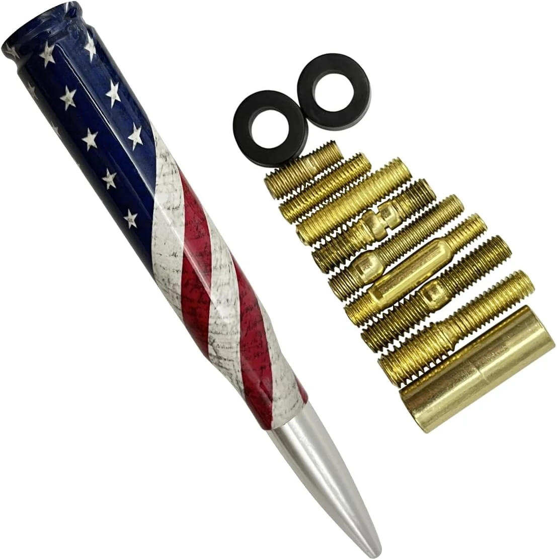 آنتن گلوله‌ای یونیورسال FYWZ - جایگزین آنتن رادیویی آلومینیومی سازگار با GMC Sierra Chevy Silverado Dodge Ram 1500 2500 3500 Ford F150 F250 F350 Raptor Bronco لوازم جانبی رادیو