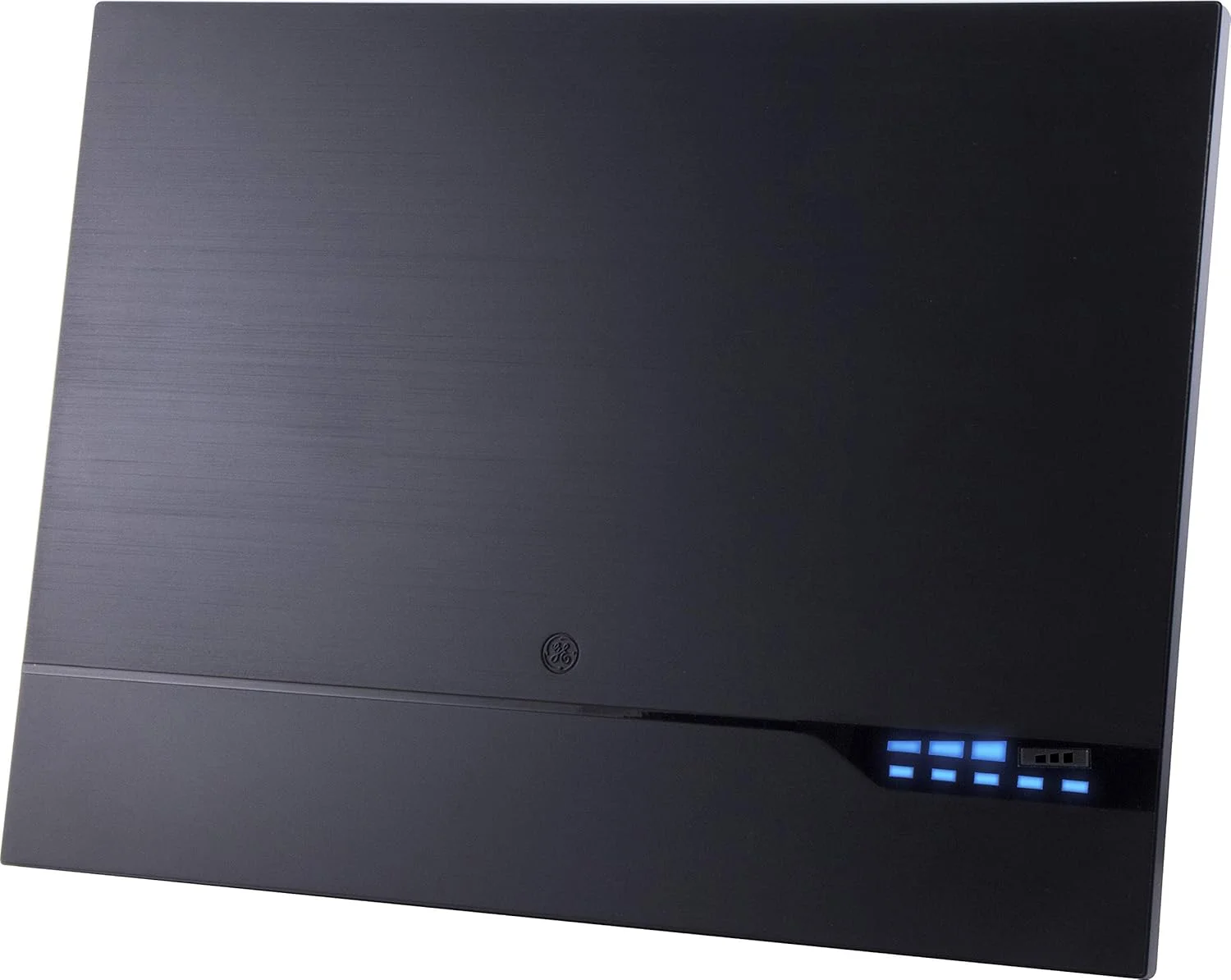 آنتن تلویزیون داخلی HD تقویت شده دیجیتال GE، تقویت کننده سیگنال تقویت شده از کانال های تلویزیونی 4K 1080P UHF VHF HDTV پشتیبانی می کند، کابل کواکسیال 10 فوت، 40529 آنتن تلویزیون داخلی HD تقویت شده دیجیتال GE، تقویت کننده سیگنال تقویت شده از کانال های تلویزیونی 4K 1080P UHF VHF HDTV پشتیبانی می کند، کابل کواکسیال 10 فوت، 40529