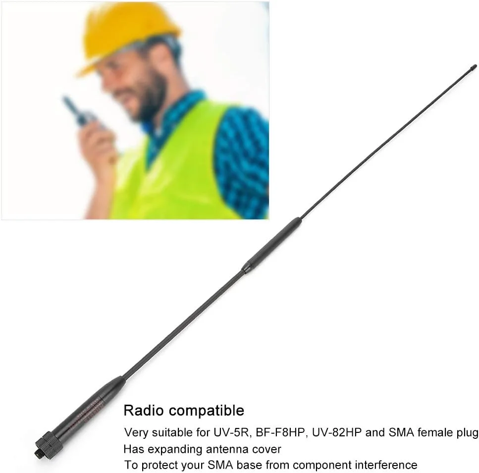 آنتن فرکانس دوگانه، پلاگ مادگی SMA-F 144/430 مگاهرتز، آنتن انعطاف پذیر آلیاژ آلومینیوم نرم حرفه ای آنتن فرکانس دوگانه، پلاگ مادگی SMA-F 144/430 مگاهرتز، آنتن انعطاف پذیر آلیاژ آلومینیوم نرم حرفه ای