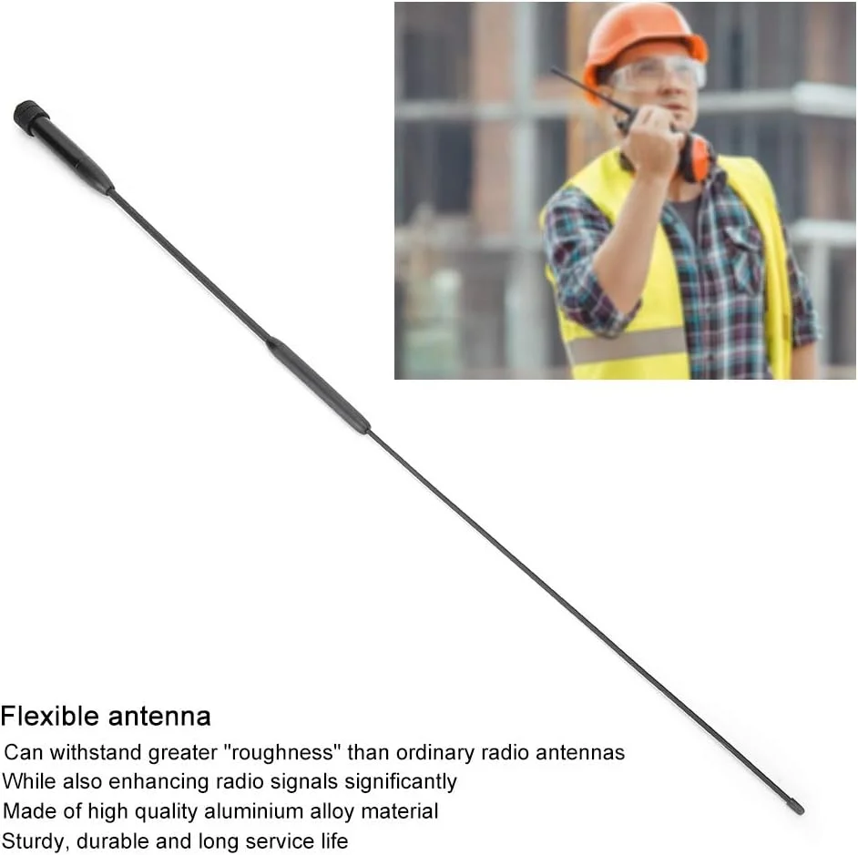 آنتن فرکانس دوگانه، پلاگ مادگی SMA-F 144/430 مگاهرتز، آنتن انعطاف پذیر آلیاژ آلومینیوم نرم حرفه ای آنتن فرکانس دوگانه، پلاگ مادگی SMA-F 144/430 مگاهرتز، آنتن انعطاف پذیر آلیاژ آلومینیوم نرم حرفه ای