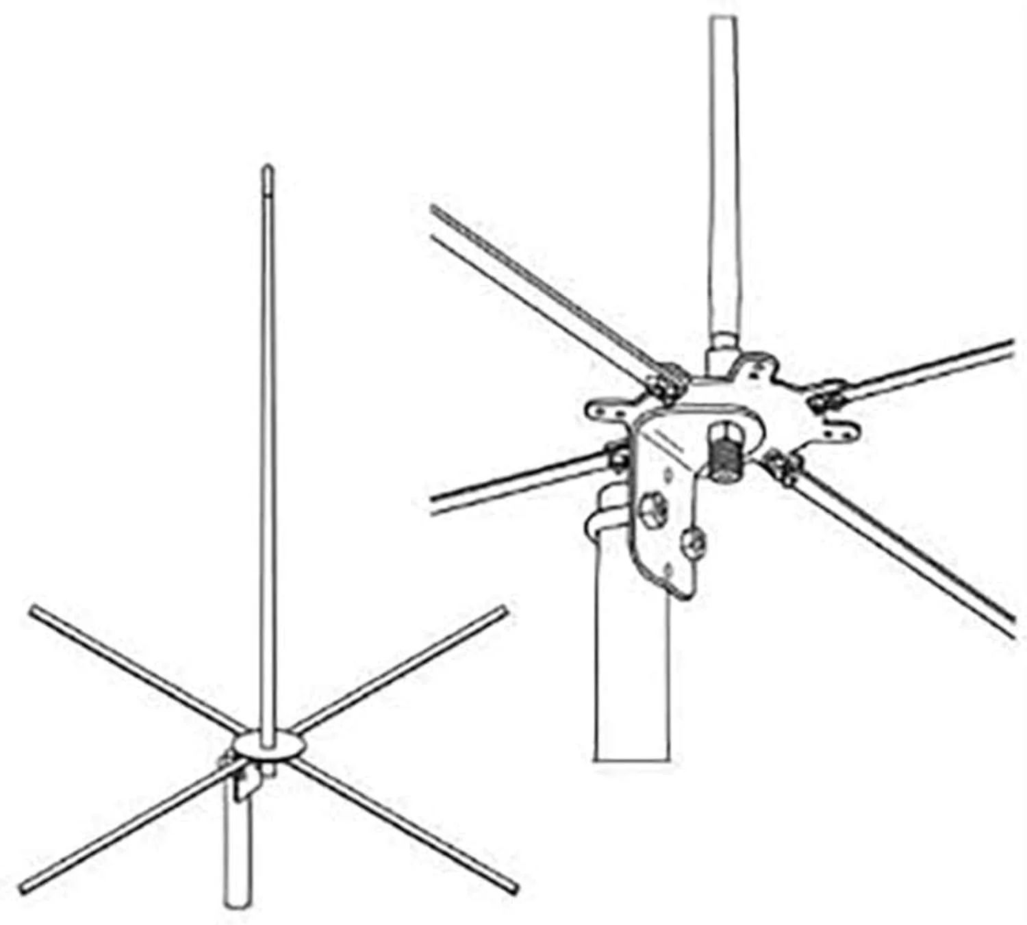 آنتن پایه فایراستیک 2MCKB با طول 4 فوت (122 سانتی متر) برای باند 2 متری