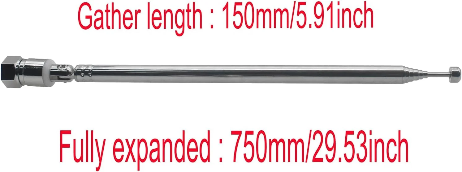 آنتن رادیو FM تلسکوپی FDXGYH، آنتن داخلی 50 اهم با کانکتور نر نوع F به همراه 3 عدد آداپتور برای تلویزیون، رادیو AM/FM، سیستم صوتی HiFi AV آنتن رادیو FM تلسکوپی FDXGYH، آنتن داخلی 50 اهم با کانکتور نر نوع F به همراه 3 عدد آداپتور برای تلویزیون، رادیو AM/FM، سیستم صوتی HiFi AV