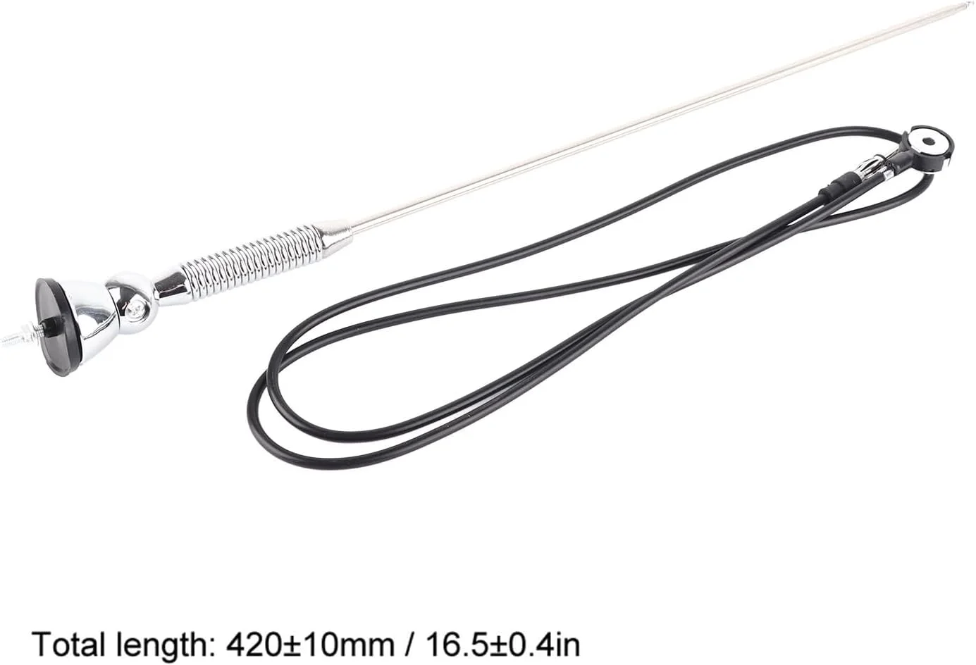 آنتن خودرو جهانی Fdit 18.5 اینچی با قابلیت تنظیم 50 اینچی برای رادیو آماتورهای AM/FM