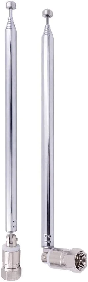 آنتن FM تلسکوپی فنکسی (2 عددی) 75 اهم با کانکتور نری نوع F پیچی، آداپتور جک برای رادیو FM، گیرنده استریو AV، سیستم آمپلی فایر سینمای خانگی، داخلی و خارجی