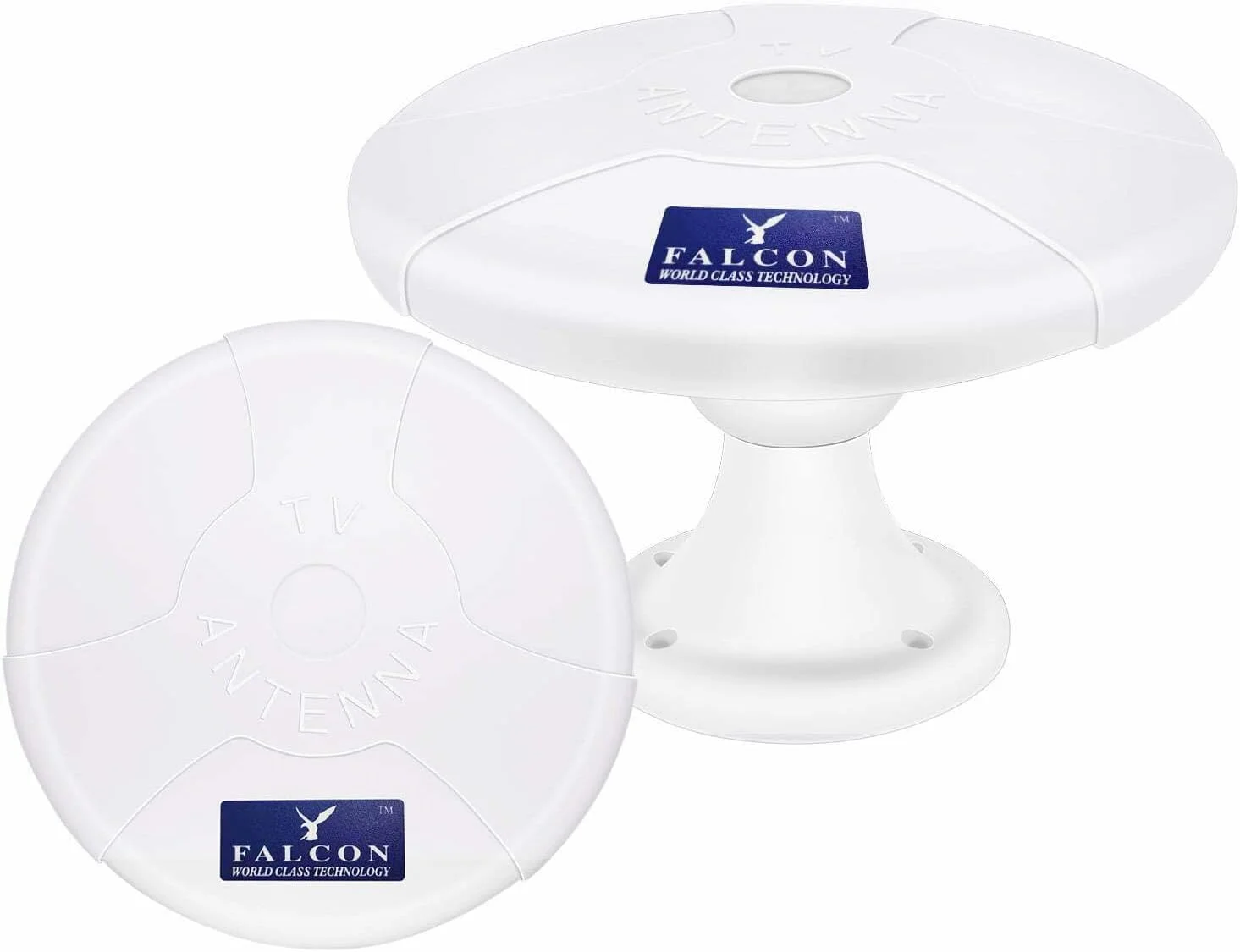 آنتن هوایی دیجیتال فالکون مدل DTV UFO با تکنولوژی کلاس جهانی، آنتن تلویزیون دیجیتال تقویت شده برای کاروان ها و خانه های متحرک