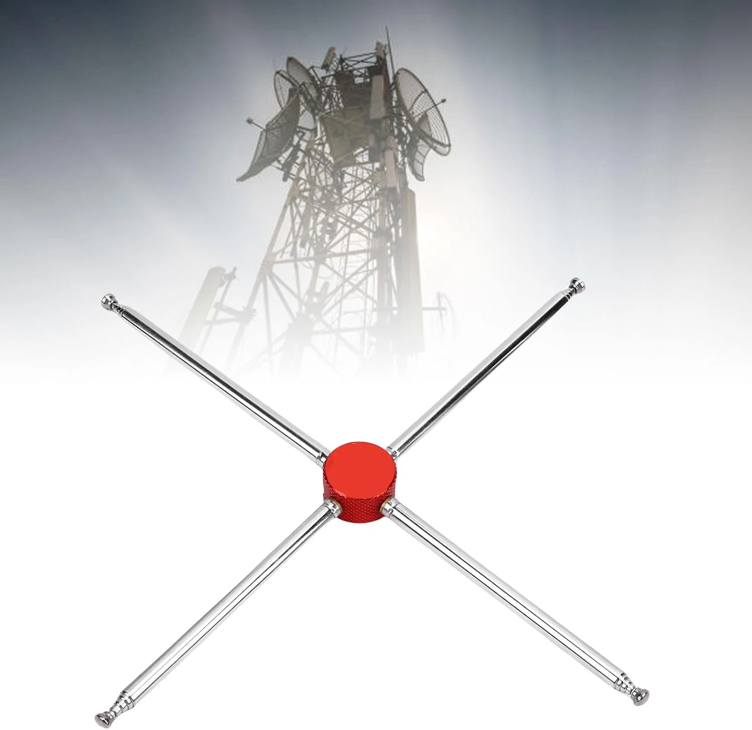 کیت کلاهک خازن آلیاژ آلومینیوم Eujgoov آنتن های عمودی HF با پیچ های سرپهن نصب شده در کنار برای pac12 JPC12