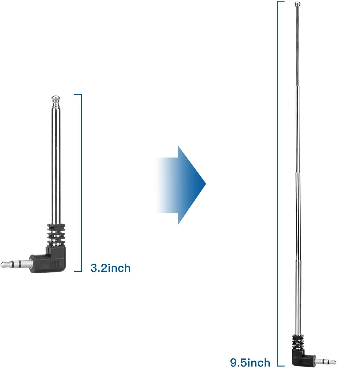 آنتن رادیو FM انودا برای تلفن همراه (8.5 سانتی متر/21 سانتی متر، 3.5 میلی متر)