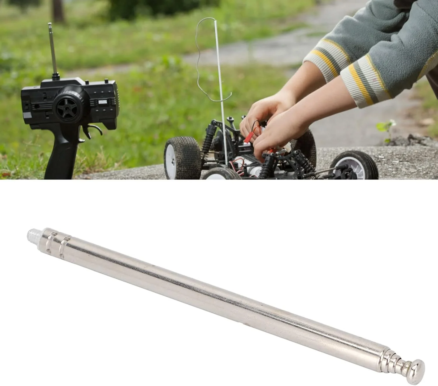 آنتن تلسکوپی رادیویی Elprico، رزوه نری M3، 5 بخش آنتن هوایی تلسکوپی برای رادیو تلویزیون اسباب بازی برقی لامپ کنترل از راه دور VCD