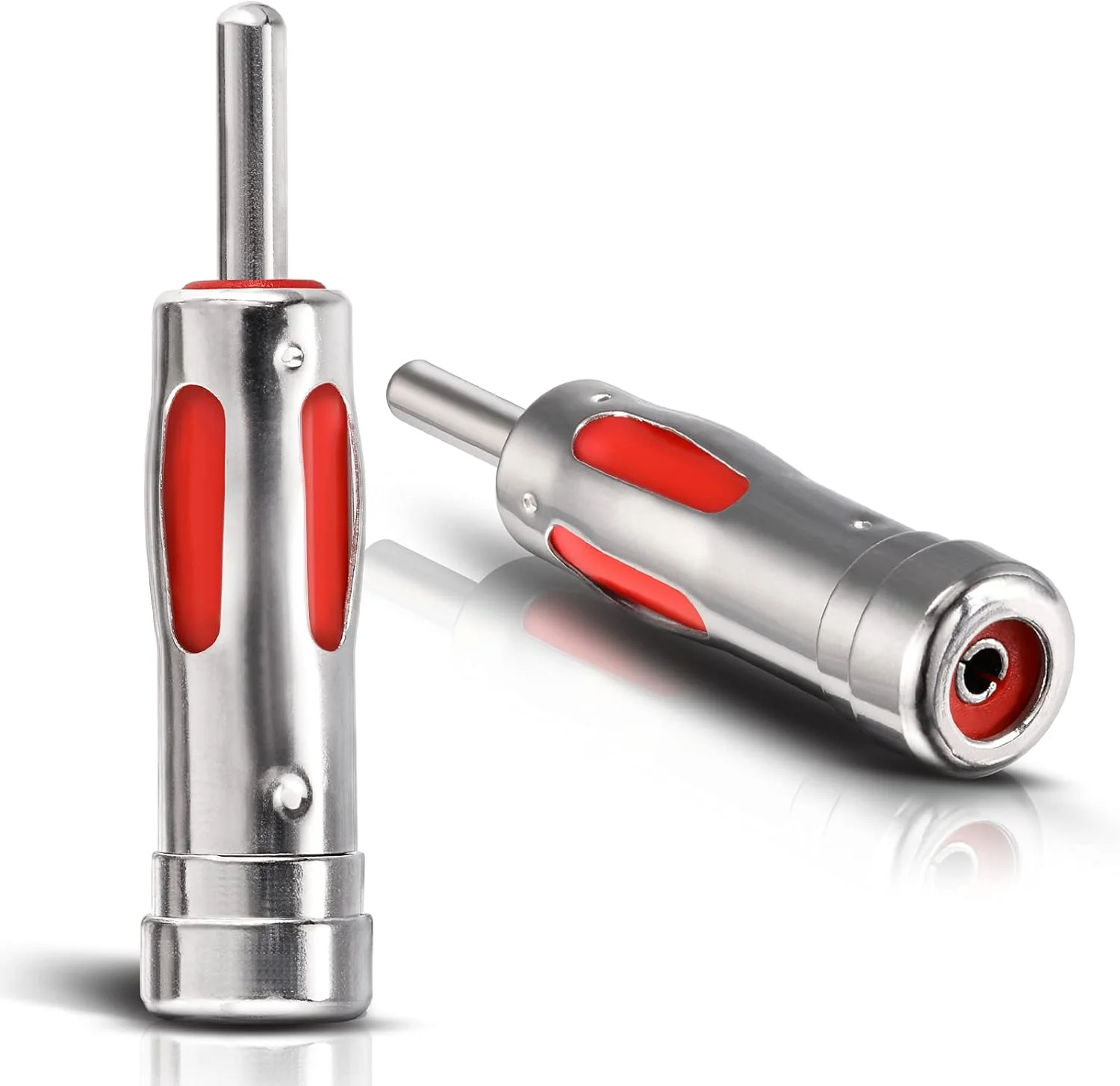 آداپتور آنتن DAB Eightwood، اتصال رادیویی دستی ISO، نر DIN به سوکت ISO، 2 عدد برای آنتن رادیو خودرو DAB+ AM/FM چند منظوره