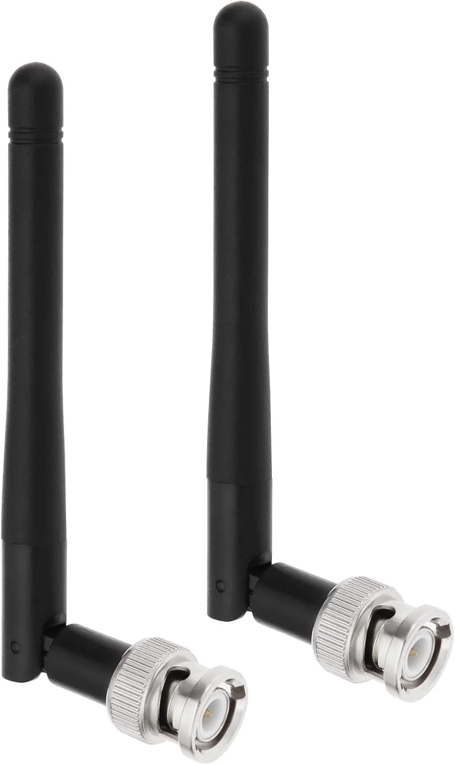 ECSiNG 2 عدد آنتن UHF مشکی ABS آنتن رادیویی میکروفون بی سیم سازگار با گیرنده Sennheiser EW100 EW300 EW500 G3 با اتصال BNC