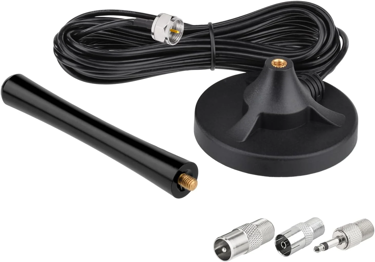 آنتن FM Eightwood برای گیرنده استریو، آنتن رادیویی FM با پایه مغناطیسی و کابل افزایش طول 3 متری برای گیرنده استریو سینمای خانگی بلوتوث Pioneer Onkyo Yamaha Marantz و رادیو HD آنتن FM Eightwood برای گیرنده استریو، آنتن رادیویی FM با پایه مغناطیسی و کابل افزایش طول 3 متری برای گیرنده استریو سینمای خانگی بلوتوث Pioneer Onkyo Yamaha Marantz و رادیو HD