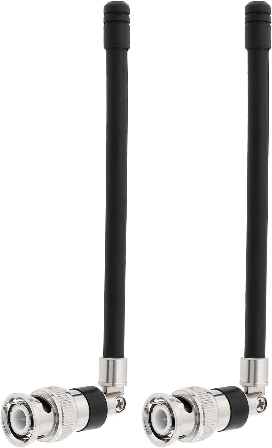 ECSiNG دو عدد آنتن 1/4 موج جایگزین UHF 400 تا 900 مگاهرتز، آنتن میکروفون سازگار با Shure SLX، BLX، U4S، U4D، UR و غیره، 5DBi