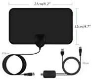 آنتن داخلی تقویت شده دیجیتال HDTV مدل DVB-T2 - برد 50 مایل