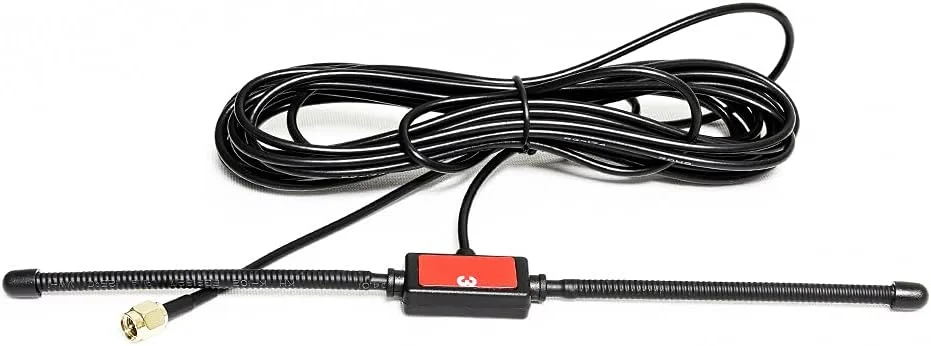 آنتن خودرو DriveSmart DAB، آنتن SMA، آنتن رادیو خودرو DAB، آنتن جایگزین شیشه DAB، آنتن دیپولی با نصب روی شیشه جلو با کانکتور SMA و کابل 5 متری تقویت کننده برای Blaupunkt Pioneer Clarion Kenwood Alpine