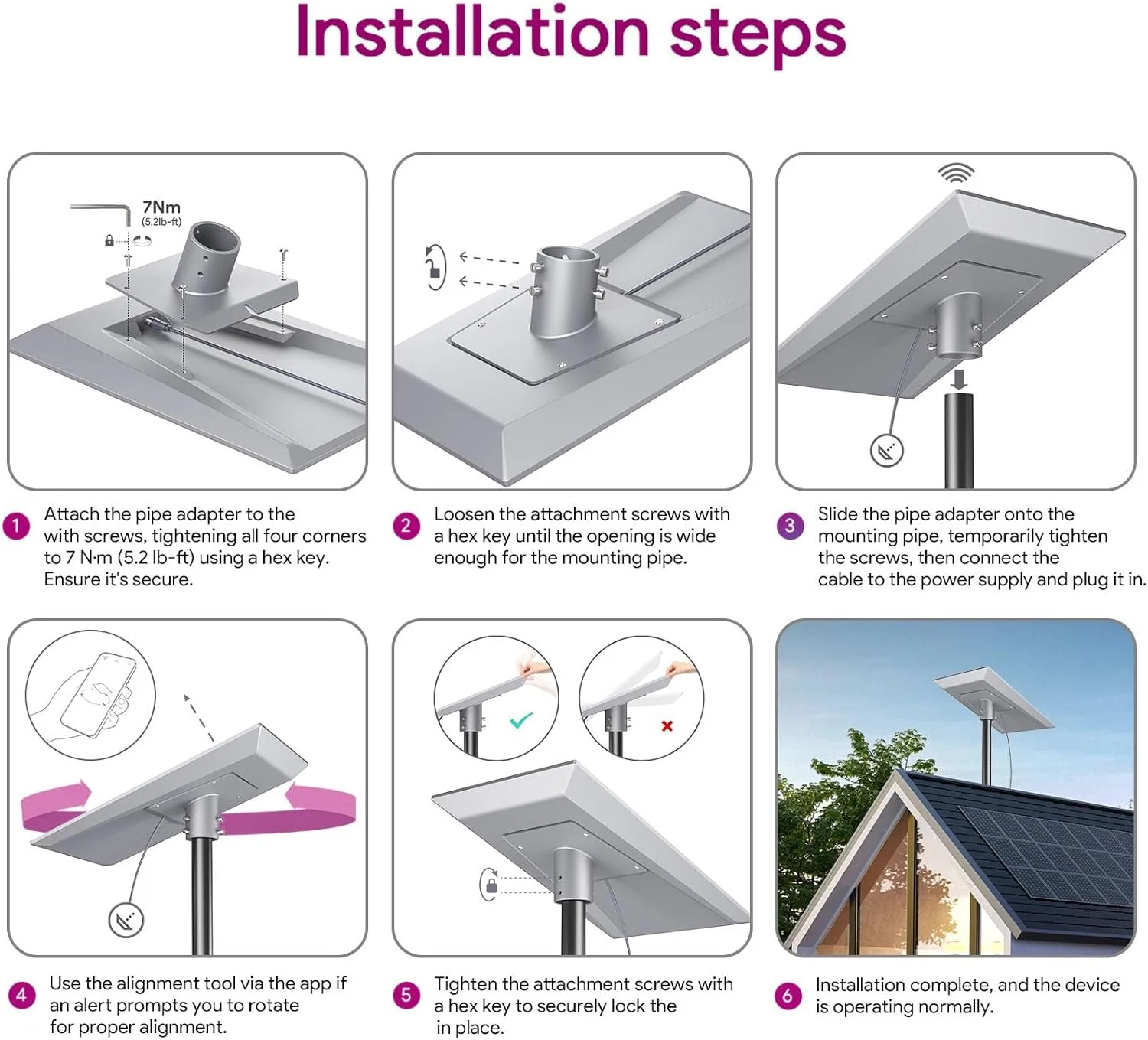 آداپتور لوله جیاوو مناسب برای آنتن Gen3 Performance، ساختار آلیاژ آلومینیوم مستحکم برای نصب انعطاف پذیر، قابلیت نصب بر روی میله های 1 تا 2.4 اینچی، میله های فلزی