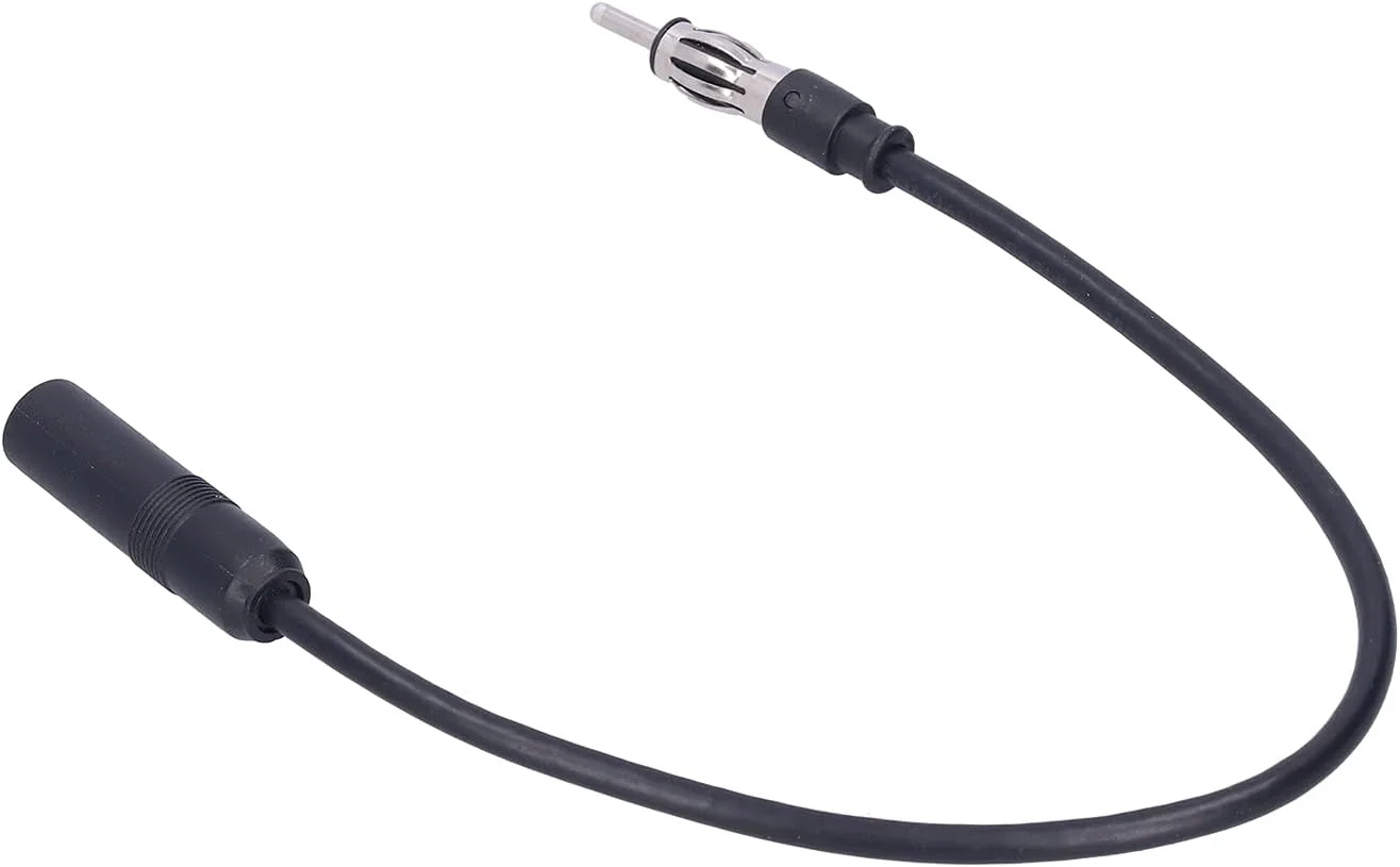 کابل افزایش طول آنتن رادیویی مشکی یونیورسال YDuupxe برای تغییرات سیستم صوتی خودرو، افزایش دهنده طول آنتن FM، قابل حمل و مناسب برای کاربردهای گسترده