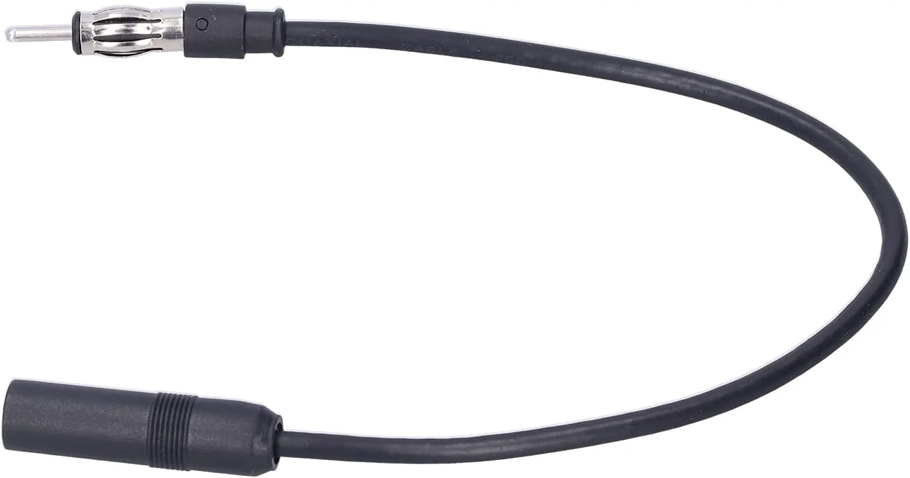 کابل افزایش طول آنتن رادیویی مشکی یونیورسال YDuupxe برای تغییرات سیستم صوتی خودرو، افزایش دهنده طول آنتن FM، قابل حمل و مناسب برای کاربردهای گسترده