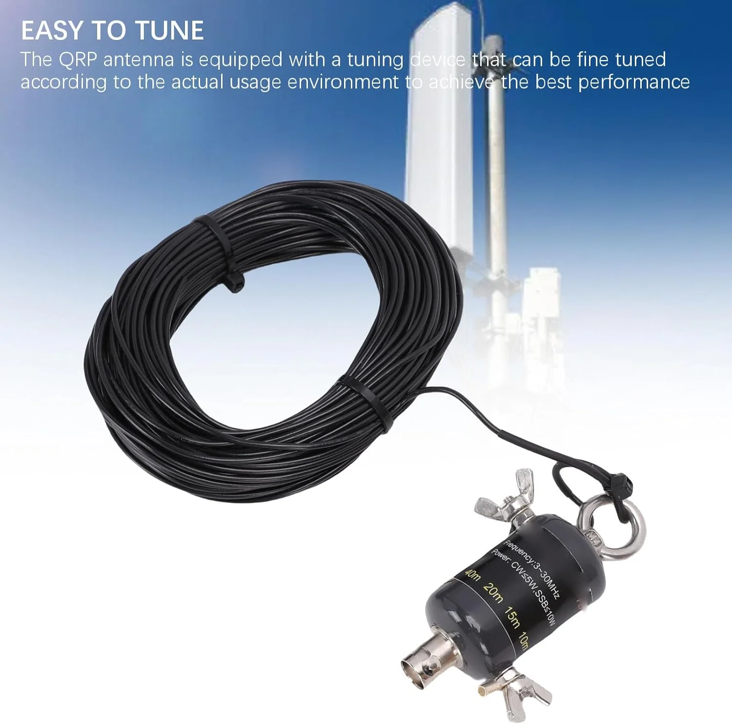 آنتن QRP جیبی فاباتر 3-30 مگاهرتز سبک وزن موج کوتاه با تنظیم آسان برای علاقه مندان به فضای باز محصولات خودرویی آنتن QRP جیبی فاباتر 3-30 مگاهرتز سبک وزن موج کوتاه با تنظیم آسان برای علاقه مندان به فضای باز محصولات خودرویی