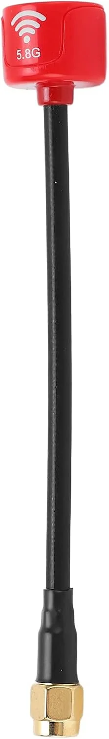 آنتن گیرنده کنترل از راه دور Domary 125mm 5.8GHz 2.5Dbi RHCP مقاوم در برابر ضربه برای پهپاد FPV (قرمز)