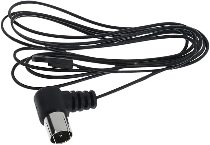 آنتن FM DollaTek مدل 2PCS برای HiFi NTSC 75 اهم رادیو FM با کابل افزایش طول 1.5 متری برای Yamaha Onkyo و غیره، آنتن رادیو گیرنده استریو خانگی رومیزی