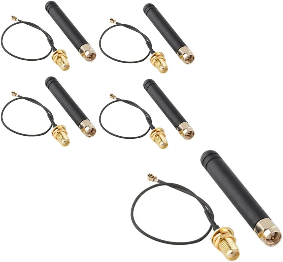 آنتن کانکتور U.FL IPEX به SMA با فرکانس 868-915 مگاهرتز DollaTek برای برد Lora، مدل Lora32u4 II Wifi Lora32 - پنج عددی آنتن کانکتور U.FL IPEX به SMA با فرکانس 868-915 مگاهرتز DollaTek برای برد Lora، مدل Lora32u4 II Wifi Lora32 - پنج عددی