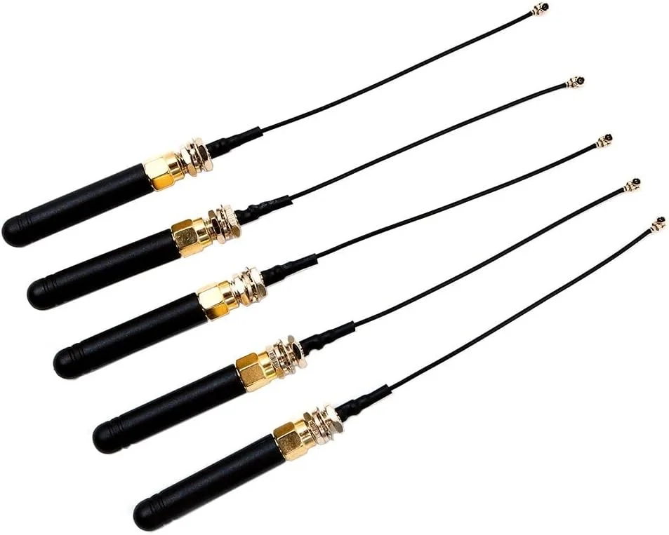 آنتن کانکتور U.FL IPEX به SMA با فرکانس 868-915 مگاهرتز DollaTek برای برد Lora، مدل Lora32u4 II Wifi Lora32 - پنج عددی