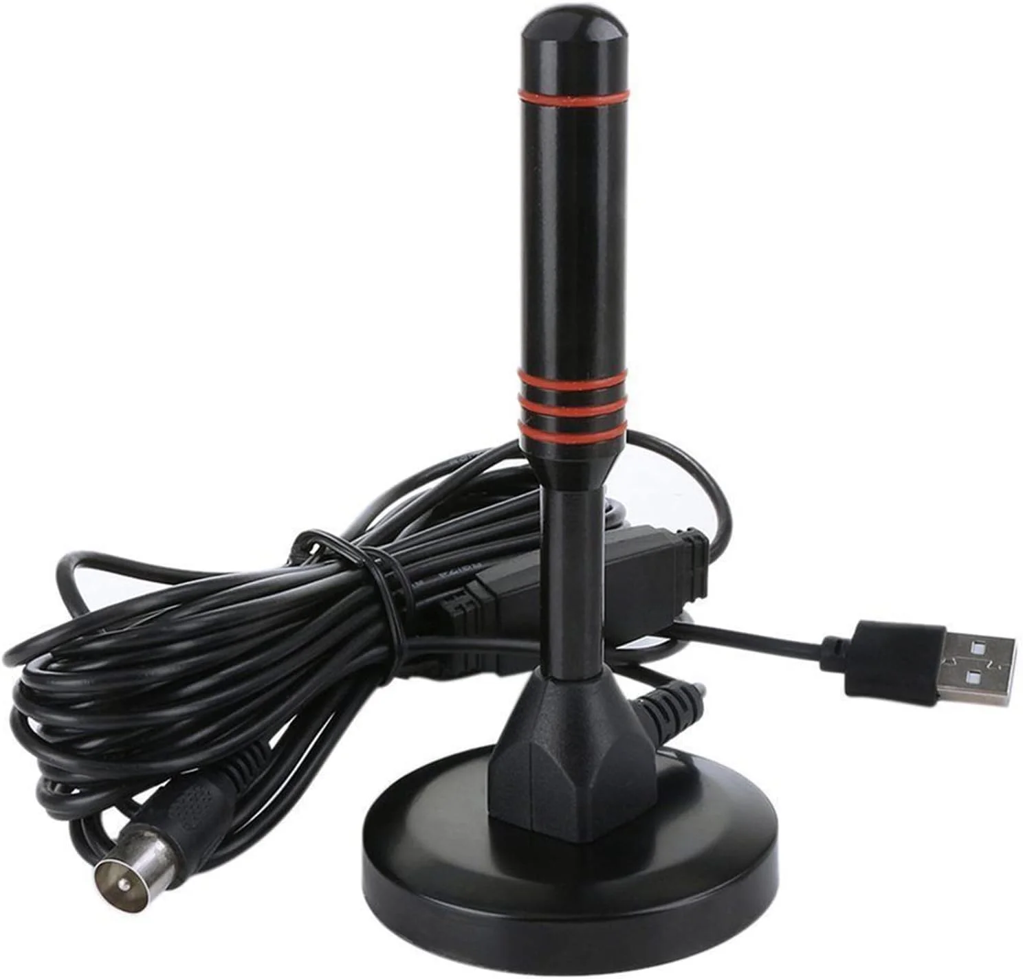 آنتن دیجیتال HDTV، آنتن تلویزیون تقویت شده سبک وزن با پایه مغناطیسی، سیگنال تقویت شده با برد بلند، آنتن تلویزیون دیجیتال برای منزل داخل و خارج از منزل