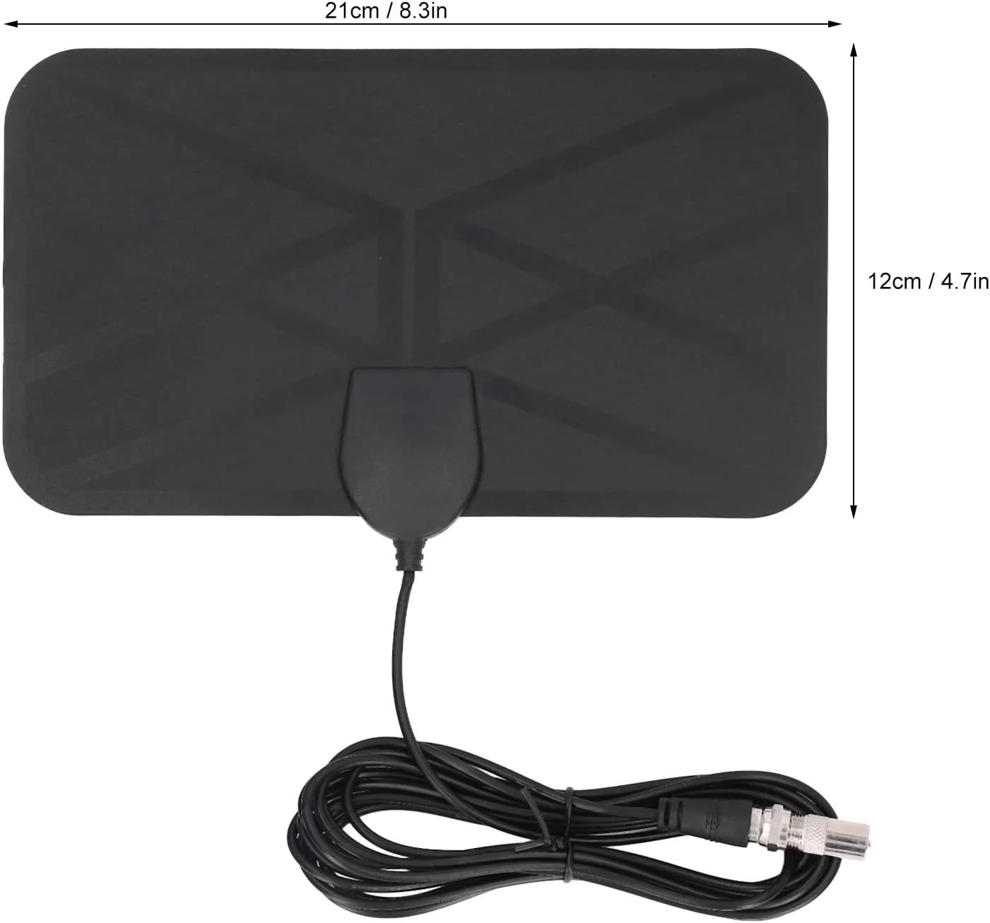 آنتن دیجیتال تلویزیون KJ-036 داخلی HD 4K 1080P آنتن زمینی با گیرندگی بالا 25DBI و دریافت 360 درجه با نصب چسبی برای تلویزیون هوشمند LG