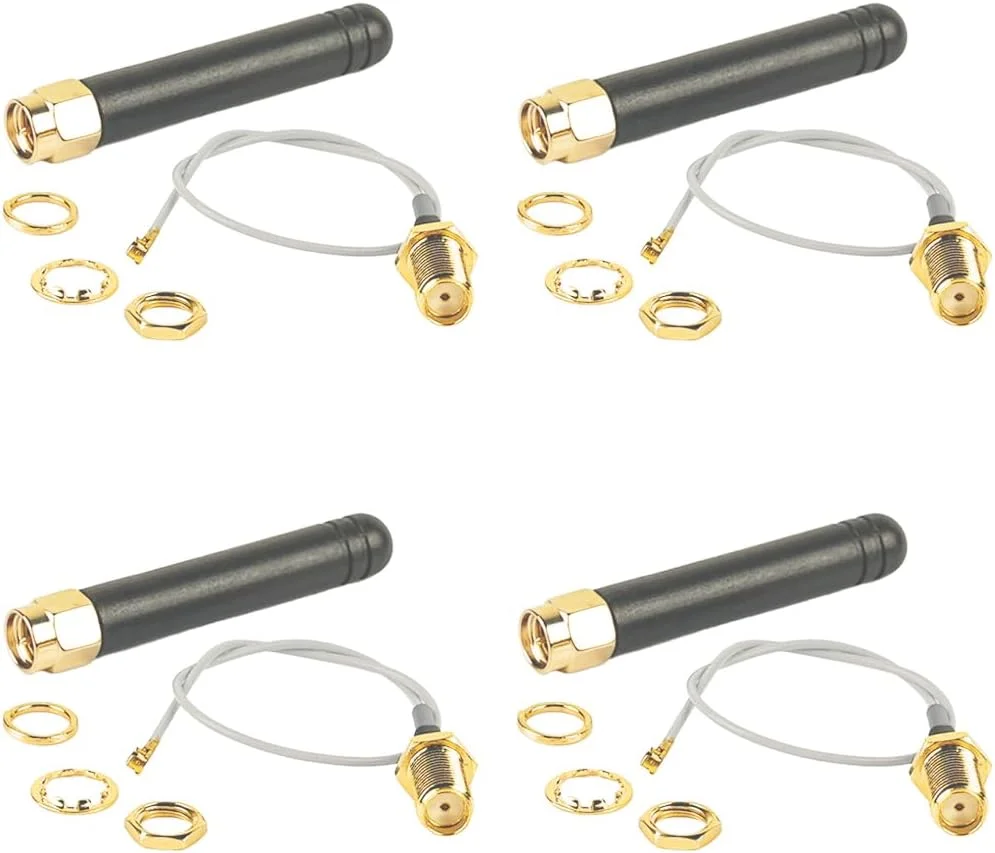 آنتن 915MHz LoRa DIYmalls U.FL IPEX به کانکتور SMA پیگتیل 2dBi برای برد ESP32 Lora OLED IOT (بسته 4 عددی) آنتن 915MHz LoRa DIYmalls U.FL IPEX به کانکتور SMA پیگتیل 2dBi برای برد ESP32 Lora OLED IOT (بسته 4 عددی)