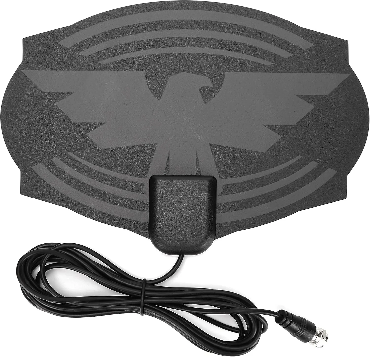 آنتن تلویزیون داخلی، 240 کیلومتر 25dB آنتن دیجیتال HDTV Arial HD VHF UHF پنجره ای برای کانال های محلی، کانکتور نر F، سازگار با 720p، 1080p، 4K، ATSC