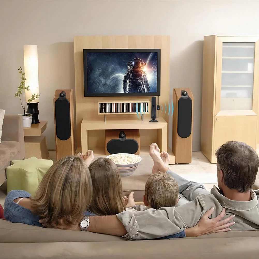 آنتن دیجیتال تلویزیون با تقویت کننده سیگنال، آنتن HD با پشتیبانی از 4K 1080P، آنتن تلویزیون با مکنده، 25DBI، اتصال آسان برای تلویزیون های هوشمند دیجیتال