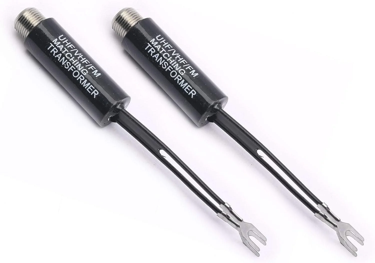 DEVMO 2PCS UHF VHF FM آداپتور کابل کواکسیال ترانسفورماتور تطبیق آنتن تلویزیون 75-300 اهم DEVMO 2PCS UHF VHF FM آداپتور کابل کواکسیال ترانسفورماتور تطبیق آنتن تلویزیون 75-300 اهم