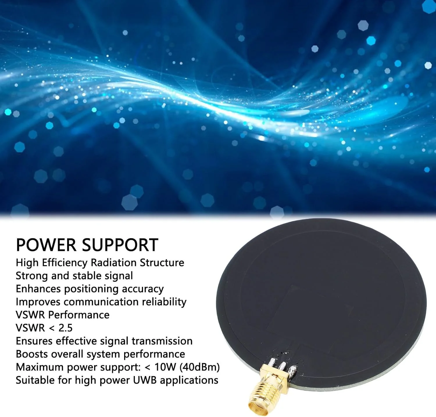 آنتن های UWB Denash، قابل حمل با کانکتور SMA مادگی، محدوده فرکانس 2.4 گیگاهرتز تا 10.5 گیگاهرتز برای سیستم های تعبیه شده آنتن های UWB Denash، قابل حمل با کانکتور SMA مادگی، محدوده فرکانس 2.4 گیگاهرتز تا 10.5 گیگاهرتز برای سیستم های تعبیه شده