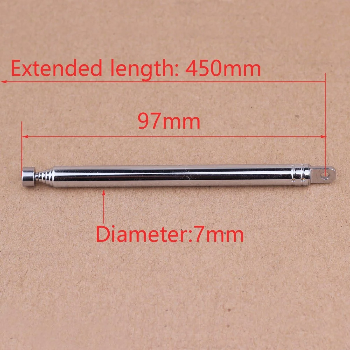 آنتن تلسکوپی هوایی 7 قسمتی DHCHAPU برای رادیو FM آنتن تلسکوپی هوایی 7 قسمتی DHCHAPU برای رادیو FM